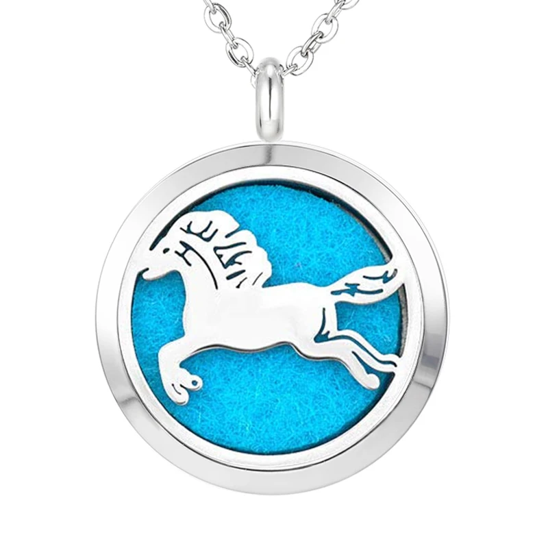 326 Essential Oil Diffuser Locket Pendant Necklace