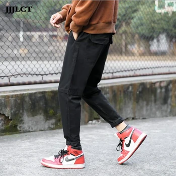 Fashion men's tooling wild men's trousers New simple stitching solid color casual pants
Fashion men's tooling wild men's trousers New simple stitching solid color casual pants
