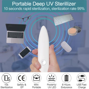 Mini Portable UV Sterlization Light Handheld Ultraviolet Lamp USB UV Disinfection Lamp High Quality For Home Office Travel
Mini Portable UV Sterlization Light Handheld Ultraviolet Lamp USB UV Disinfection Lamp High Quality For Home Office Travel