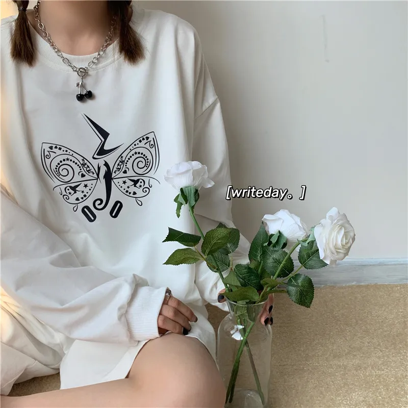 Women Hoodies Fashion Long Sleeve Casual Cartoon Harajuku Sweatshirt Solid 3 Colors Kawaii Loose Pullover Tops Woman Clothes 
Women Hoodies Fashion Long Sleeve Casual Cartoon Harajuku Sweatshirt Solid 3 Colors Kawaii Loose Pullover Tops Woman Clothes