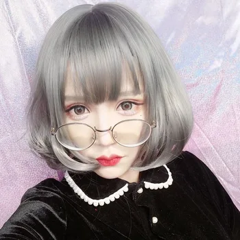 DIANQI high quality synthetic fiber costume party new silver gray cosplay wig 23 color 14 "short straight wig for women
DIANQI high quality synthetic fiber costume party new silver gray cosplay wig 23 color 14 "short straight wig for women