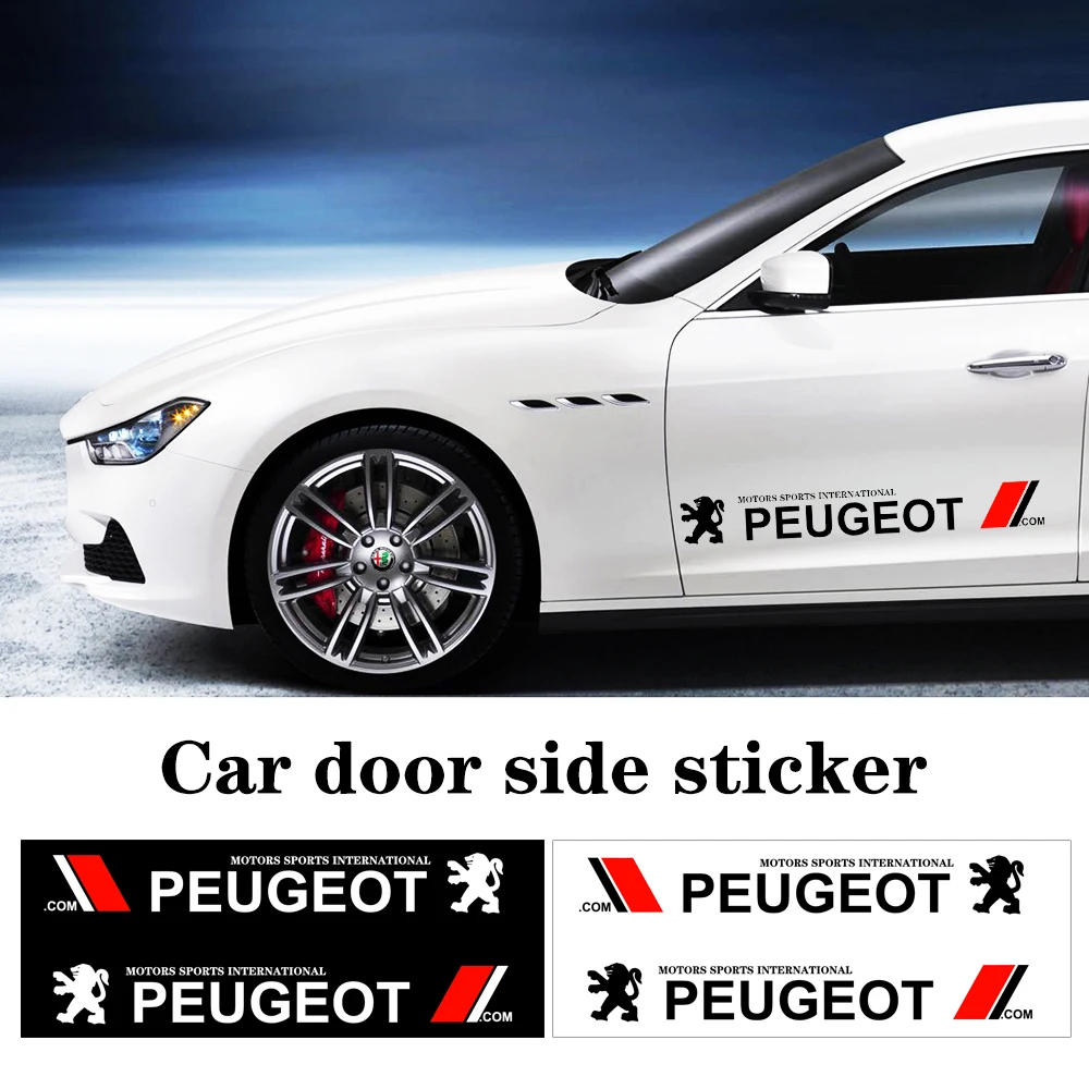 2pcs Side Door Decals Stickers Side Skirt Sticker Body Stickers Car Styling for Peugeot 208 301 307 306 308 3008 car accessories
2pcs Side Door Decals Stickers Side Skirt Sticker Body Stickers Car Styling for Peugeot 208 301 307 306 308 3008 car accessories