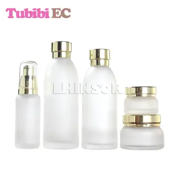 5pcs/Lot Large Capacity Gold Lid Frosted Transparent Glass Empty Lotion Toner Bottles Cream Jars Cosmetic Packaging Containers
5pcs/Lot Large Capacity Gold Lid Frosted Transparent Glass Empty Lotion Toner Bottles Cream Jars Cosmetic Packaging Containers