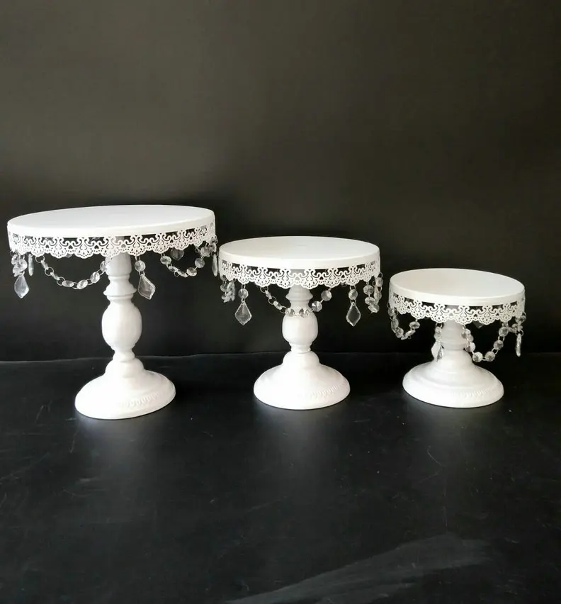 White Metal Crystal Cake Stands Set for Wedding Baby Shower Party Decorations Tablewares Cupcake Wedding Birthday Cakes Plates
White Metal Crystal Cake Stands Set for Wedding Baby Shower Party Decorations Tablewares Cupcake Wedding Birthday Cakes Plates