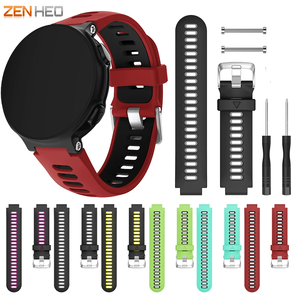 

Silicone Bracelet Strap for Garmin Forerunner 735XT Watchband Replacement Watch Band for Garmin Forerunner 220 230 235 620 630