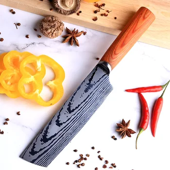 Chef Knife Damascus Pattern Kitchen Knife Meat Knife Stainless Steel Cleaver Sharp Household Slicing Cutter Cooking Tools
Chef Knife Damascus Pattern Kitchen Knife Meat Knife Stainless Steel Cleaver Sharp Household Slicing Cutter Cooking Tools