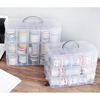 3-Layer Transparent Storage Box Clear Stationery Organizer Cosmetics Tape Art Supplies Case Holder with Detatchable Compartments
3-Layer Transparent Storage Box Clear Stationery Organizer Cosmetics Tape Art Supplies Case Holder with Detatchable Compartments