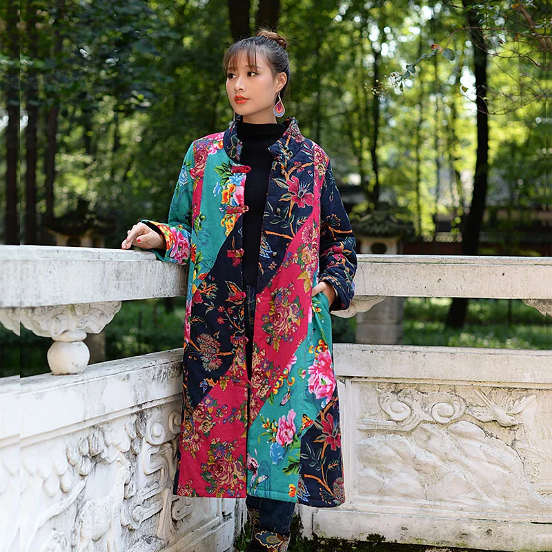 Ancient Embroidered Doll New Style Ethnic-Style Cotton-padded Clothes Patchwork Mid-length Cotton Coat Female Winter Lengthen Th
Ancient Embroidered Doll New Style Ethnic-Style Cotton-padded Clothes Patchwork Mid-length Cotton Coat Female Winter Lengthen Th