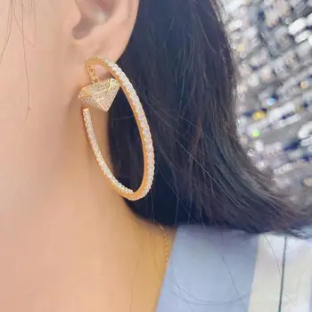 FashionTriangle Hoop Earrings Trendy Cubic Zircon Charms DUBAI Round Hoop Statement Earring for Women Wedding Jewelry E9717
FashionTriangle Hoop Earrings Trendy Cubic Zircon Charms DUBAI Round Hoop Statement Earring for Women Wedding Jewelry E9717