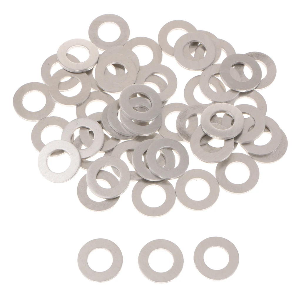 50PCS M12 Aluminum Oil Crush Washers/Drain Plug Gaskets Compatible with Toyota 90430-12027 50PCS M12 Aluminum Oil Crush Washers/Drain Plug Gaskets Compatible with Toyota 90430-12027