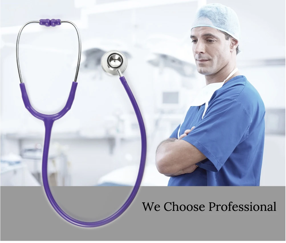 Generic 10Pcs Doctor Cardiology Stethoscope Deluxe Professional Dual Head Stethoscope Medical