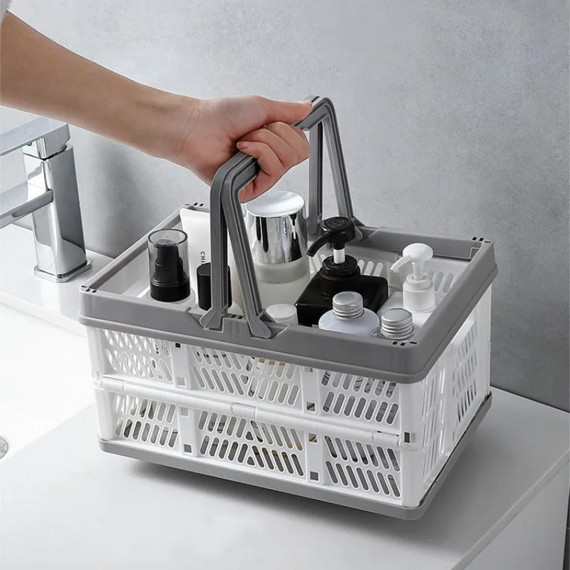 New Portable Home Storage Basket Foldable Space Saving Bathroom Accessories Organizer Box Stackable Cosmetic Storage Container
New Portable Home Storage Basket Foldable Space Saving Bathroom Accessories Organizer Box Stackable Cosmetic Storage Container