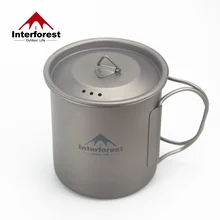 Camping Mug 450ml Titanium Cup Tableware Picnic Utensils Outdoor Kitchen Equipment Travel Cookware Hiking Direct-flame Heat
Camping Mug 450ml Titanium Cup Tableware Picnic Utensils Outdoor Kitchen Equipment Travel Cookware Hiking Direct-flame Heat