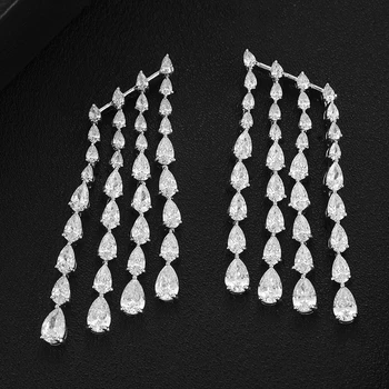 GODKI 2020 Charms Long Tassel Drops Earrings for Women Wedding AAA Cubic Zircon Drop Earring For Women Wedding Party Accessories
GODKI 2020 Charms Long Tassel Drops Earrings for Women Wedding AAA Cubic Zircon Drop Earring For Women Wedding Party Accessories