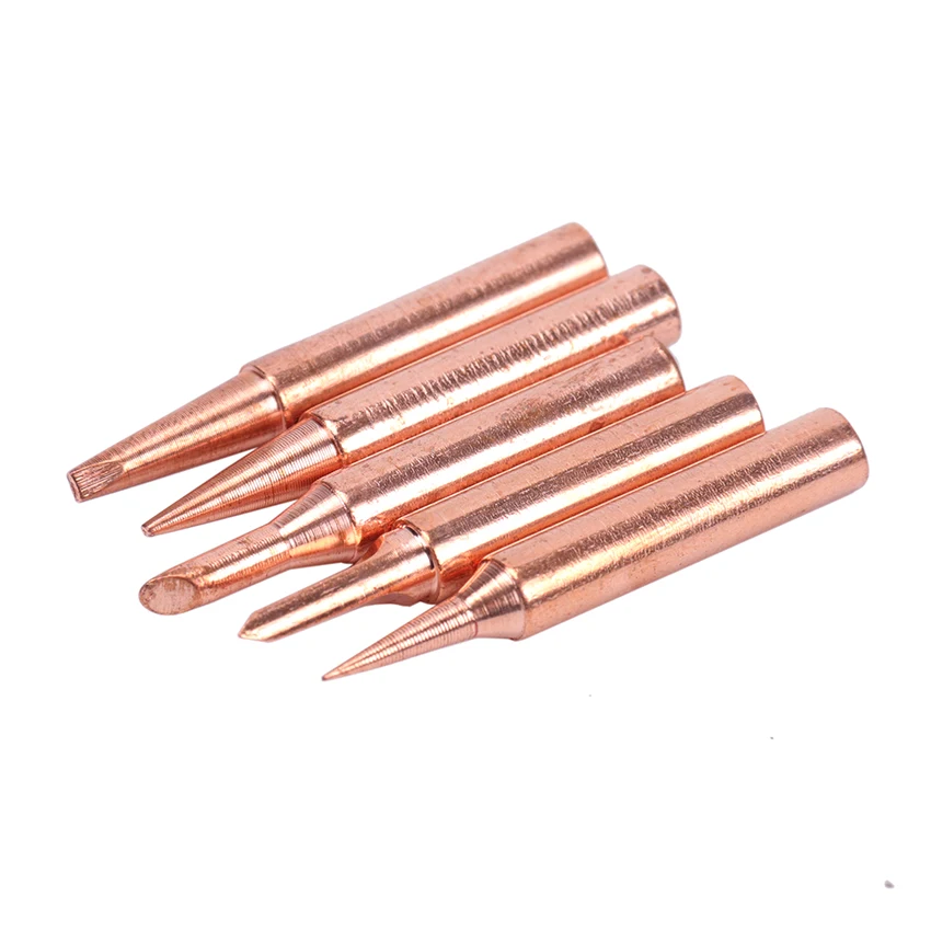5PCS Soldering Iron Pure Copper 900M Soldering Iron Head Set Inside Hot Bare Copper Electric Iron Tip Soldering Tools 5PCS Soldering Iron Pure Copper 900M Soldering Iron Head Set Inside Hot Bare Copper Electric Iron Tip Soldering Tools