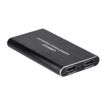 USB3.0 4K HDMI Video Capture HDMI to USB Video Capture Card Dongle Live Stream Broadcast Device Black
USB3.0 4K HDMI Video Capture HDMI to USB Video Capture Card Dongle Live Stream Broadcast Device Black