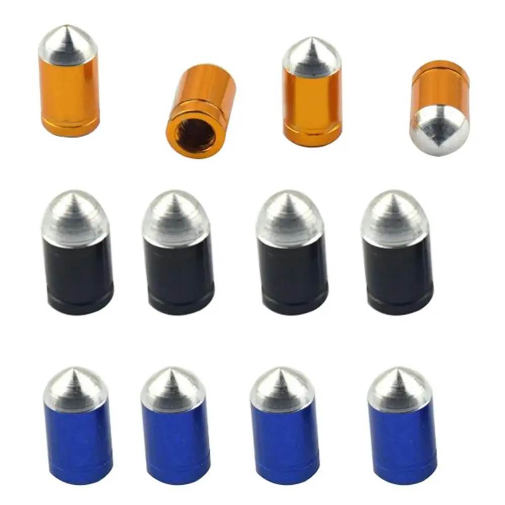 4Pcs Aluminum Bicycle MTB Tyre Tire Air Presta Valves Cap Bike Stem Dust Cover