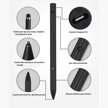 Tablet Touch Bluetooth Smooth Compatible Annotation Active Painting Capacitive Stylus Black Alumina Lightweight Handwriting Pen
Tablet Touch Bluetooth Smooth Compatible Annotation Active Painting Capacitive Stylus Black Alumina Lightweight Handwriting Pen