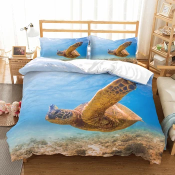 Sea Turtle Animal Theme Bedding Set Bedroom Decor 100% Microfiber Soft Hypoallergenic Zipper 1PC Duvet Cover with Pillowcases
Sea Turtle Animal Theme Bedding Set Bedroom Decor 100% Microfiber Soft Hypoallergenic Zipper 1PC Duvet Cover with Pillowcases