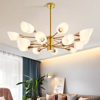 Nordic postmodern LED art villa Pendent Lights living room lobby restaurant gold Pendent lamp creative personality tube lights
Nordic postmodern LED art villa Pendent Lights living room lobby restaurant gold Pendent lamp creative personality tube lights