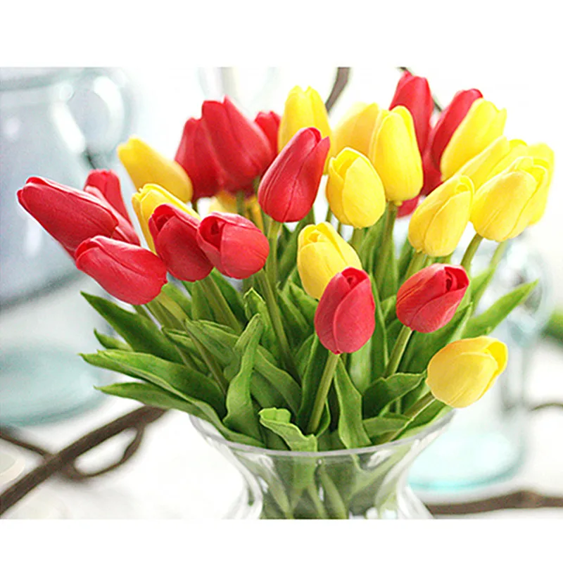 1pcs Pu Mini Tulip Flower Real Touch Wedding Flower Bouquet Artificial Silk Flowers For Home Party Decoration A307
1pcs Pu Mini Tulip Flower Real Touch Wedding Flower Bouquet Artificial Silk Flowers For Home Party Decoration A307
