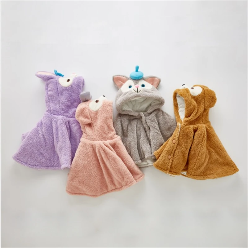Милая накидка с капюшоном медведя Duffy хлопковая зимняя куртка пушистый костюм