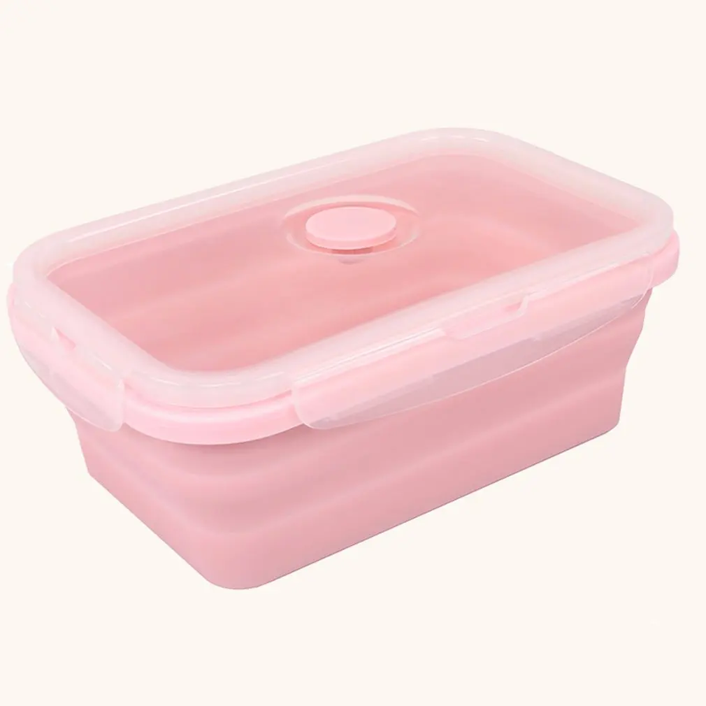 Фото Large Capacity Silicone Portable Lunch Box 750ml Microwave Oven Bowl Bento Food Storage box | Дом и сад