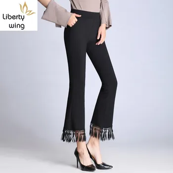 Fashion Women Tassels Flare High Waist Slim Fit Office Ladies Ankle Length Plus Size 9XL Classic Black White Pants
Fashion Women Tassels Flare High Waist Slim Fit Office Ladies Ankle Length Plus Size 9XL Classic Black White Pants
