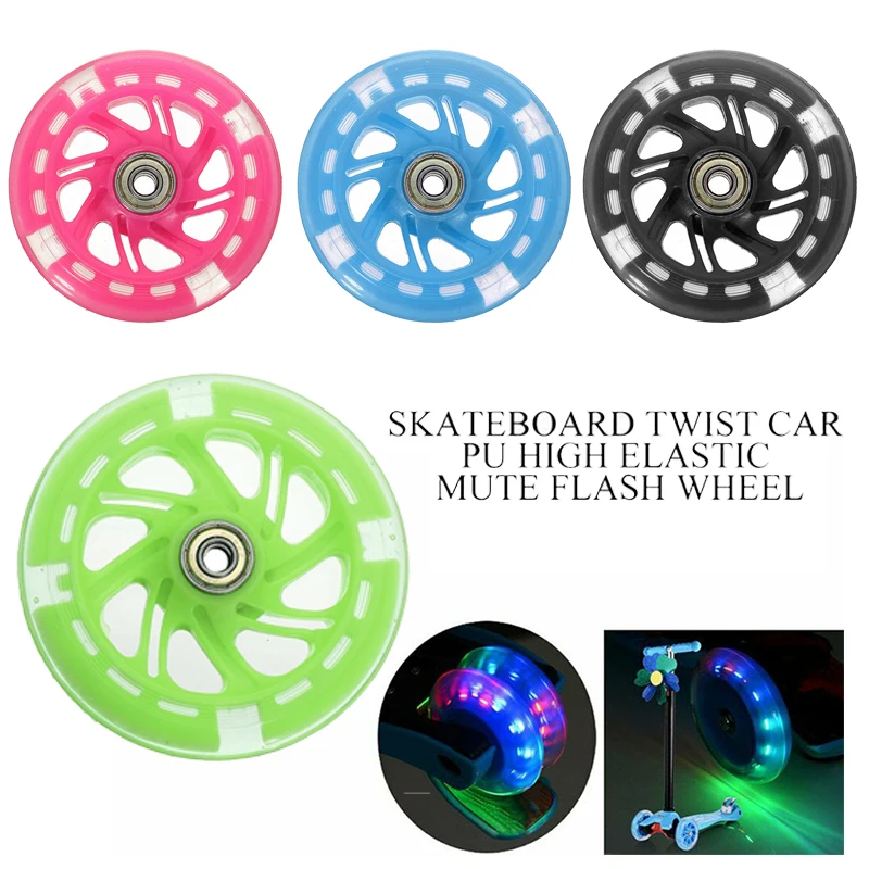 2PCS 100mm Mini Scooter Wheel Flashing LED Lights Scooter Wheel with 2 ABED-7 Bearings
2PCS 100mm Mini Scooter Wheel Flashing LED Lights Scooter Wheel with 2 ABED-7 Bearings