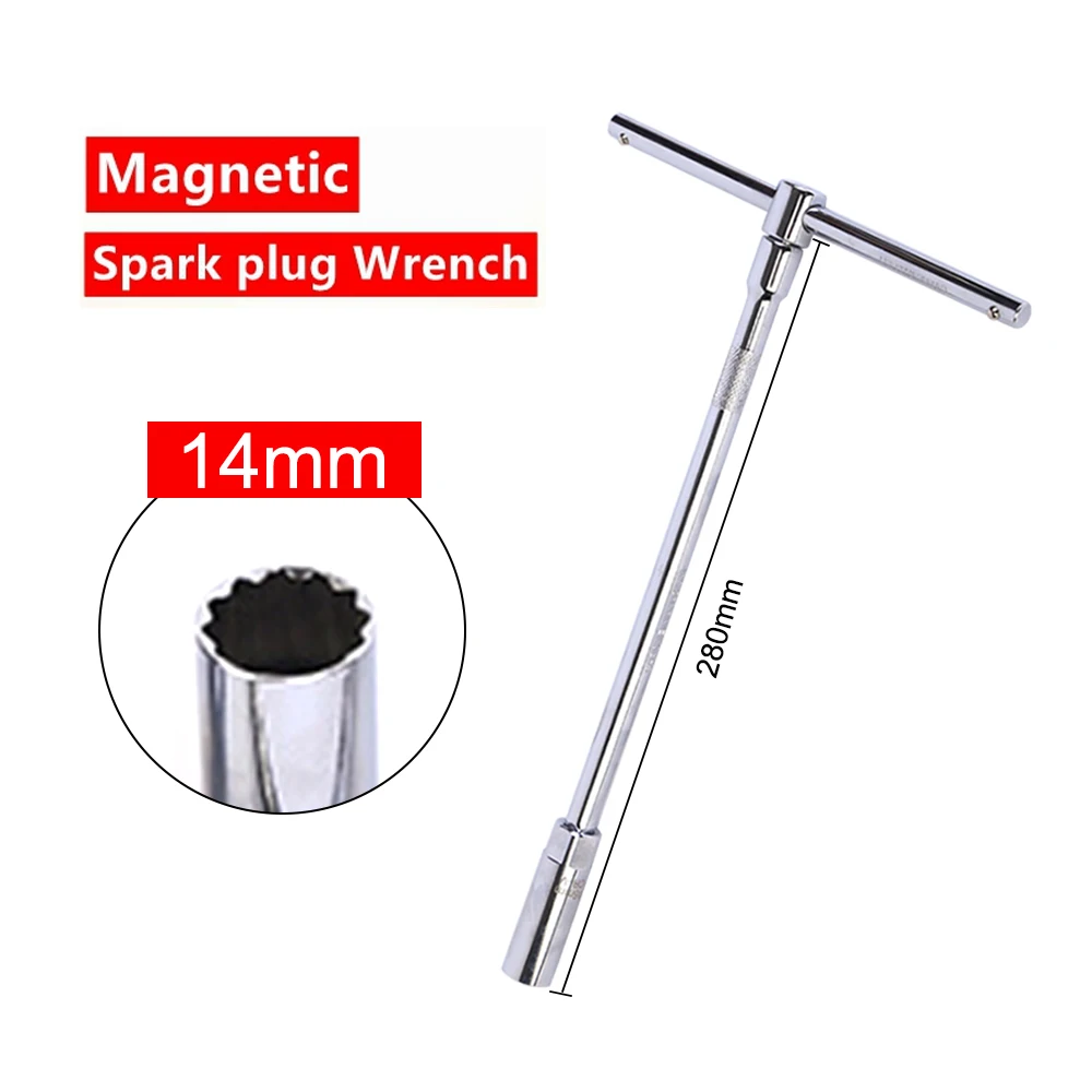 14mm/16mm Spark Plug Socket Wrench T-Handle Three-stage Spark Plug Socket Wrench With Shrapnel Car Repair Spark Plug Removal Kit
14mm/16mm Spark Plug Socket Wrench T-Handle Three-stage Spark Plug Socket Wrench With Shrapnel Car Repair Spark Plug Removal Kit