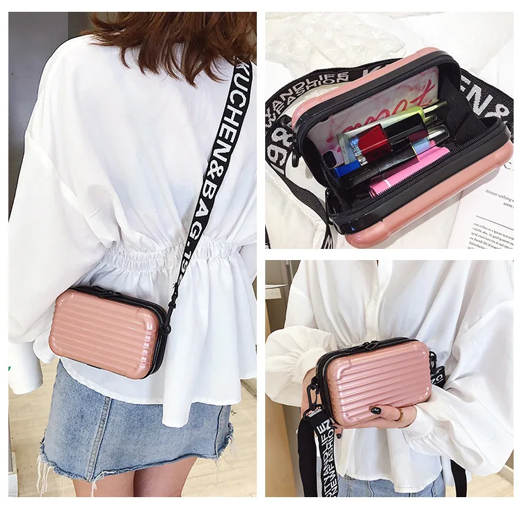 2019 the new hard shell PVC pull rod box solid color laser surface single shoulder slanted women's bag
2019 the new hard shell PVC pull rod box solid color laser surface single shoulder slanted women's bag