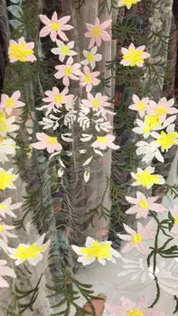 top quality Modern design French net lace fabric African Flower mul ti color embroidery tulle lace fabric for ladies dress
top quality Modern design French net lace fabric African Flower mul ti color embroidery tulle lace fabric for ladies dress