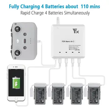 DJI Mavic Air 2 Accessories Charger Remote Control Battery Charing Hub Multi Charger for Mavic Air 2 camera drone Fast Charging
DJI Mavic Air 2 Accessories Charger Remote Control Battery Charing Hub Multi Charger for Mavic Air 2 camera drone Fast Charging