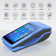 Handheld Android 8.1 Pos Terminal Printer With Bluetooth Thermal Receipt Printer 3G WiFi Mobile Order POS PDA Handheld Android 8.1 Pos Terminal Printer With Bluetooth Thermal Receipt Printer 3G WiFi Mobile Order POS PDA
