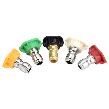 5pcs New Pressure Washer Spray Nozzles Tip Set Variety Degrees For Quick Connect Hot 
5pcs New Pressure Washer Spray Nozzles Tip Set Variety Degrees For Quick Connect Hot