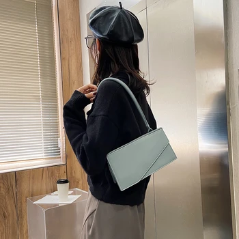 Clutch Purse Youth Ladies Simple Versatile Bag Women Solid Color PU Shoulder Underarm Bag Ladies Fashion Handbag 
Clutch Purse Youth Ladies Simple Versatile Bag Women Solid Color PU Shoulder Underarm Bag Ladies Fashion Handbag