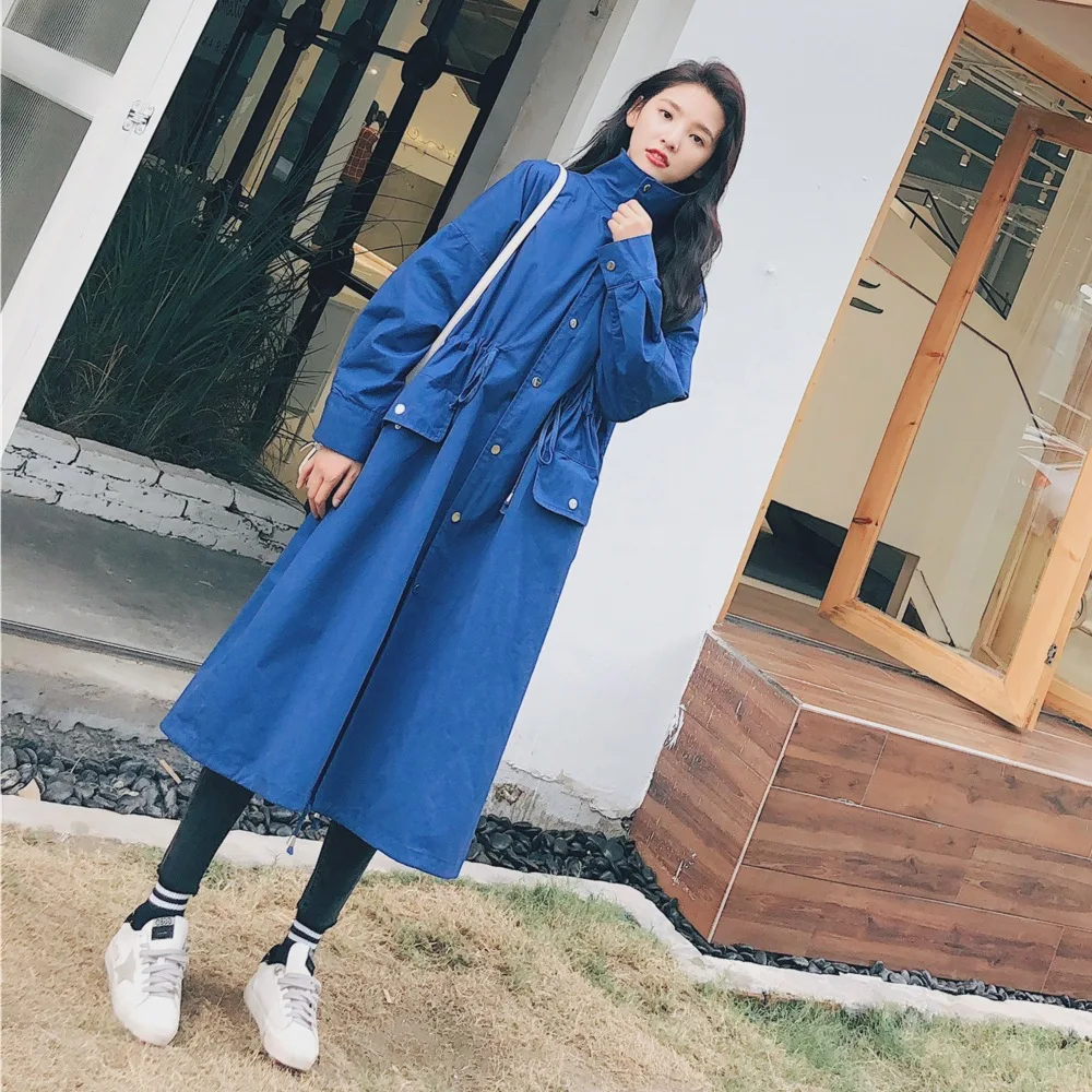 Photo Shoot 2019 Spring New Style Harajuku Wind WOMEN'S Dress-Style Oversize Drawstring Waist Hugging Mid-length Trench Coat
Photo Shoot 2019 Spring New Style Harajuku Wind WOMEN'S Dress-Style Oversize Drawstring Waist Hugging Mid-length Trench Coat