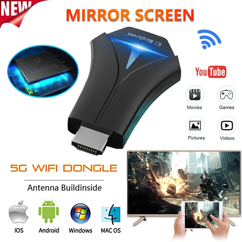 K12 TV Stick Adapter Wifi Display Mirror Receiver Dongle Chromecast Wireless HDMI 1080p for Ios Andriod AirPlay MiraCast DLNA HD
K12 TV Stick Adapter Wifi Display Mirror Receiver Dongle Chromecast Wireless HDMI 1080p for Ios Andriod AirPlay MiraCast DLNA HD