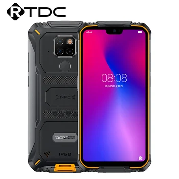 

IP68 Waterproof DOOGEE S68 Pro Rugged Phone Helio P70 Octa Core 6GB 128GB Wireless Charge NFC 6300mAh 12V2A Charge 5.9 inch FHD+