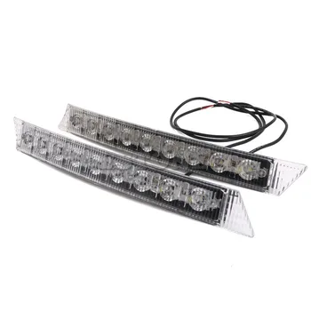 2 x 9 LED Car DRL Driving Daytime Running Lamp White &Amber Turn Signal Light E7CA
2 x 9 LED Car DRL Driving Daytime Running Lamp White &Amber Turn Signal Light E7CA