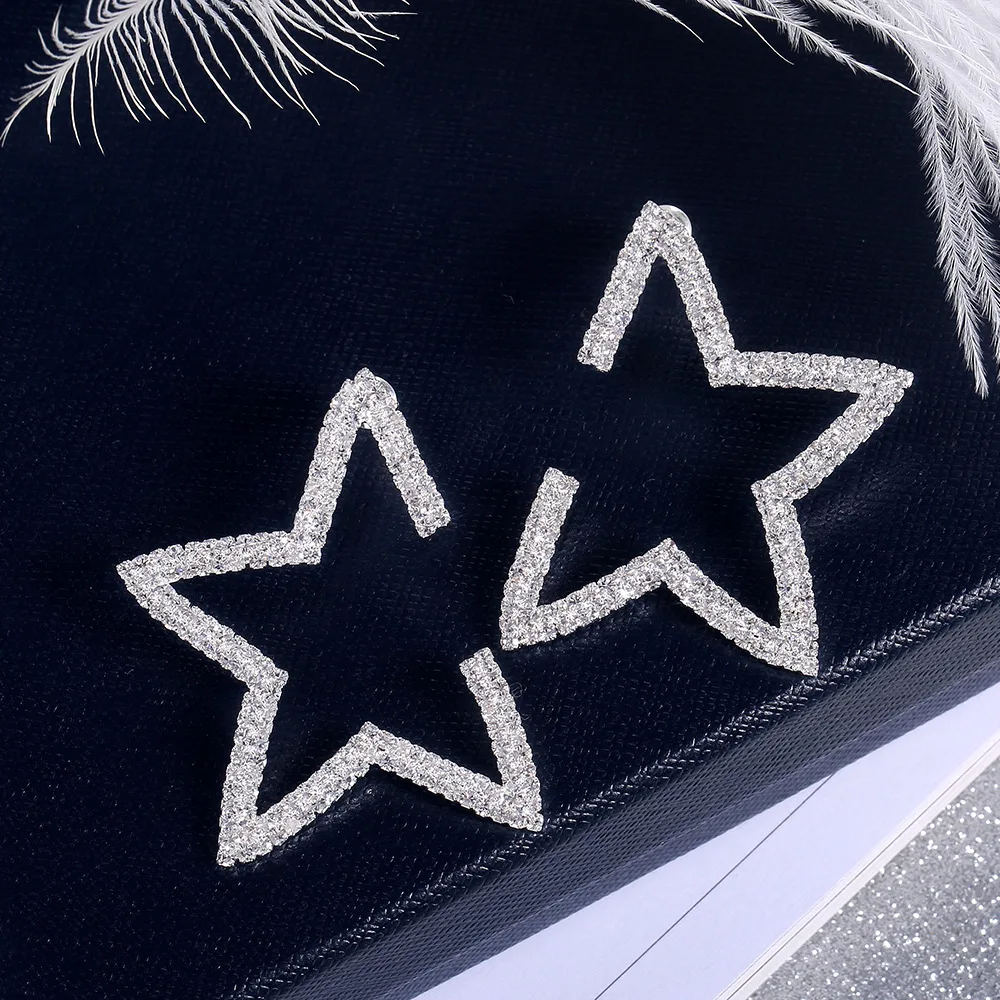 Hainon New Fashion Luxury Zircon Gold/Silver Color Big Star Drop Earring Trendy Jewelry Gift Drop Dangle Earring Best Earrings 
Hainon New Fashion Luxury Zircon Gold/Silver Color Big Star Drop Earring Trendy Jewelry Gift Drop Dangle Earring Best Earrings