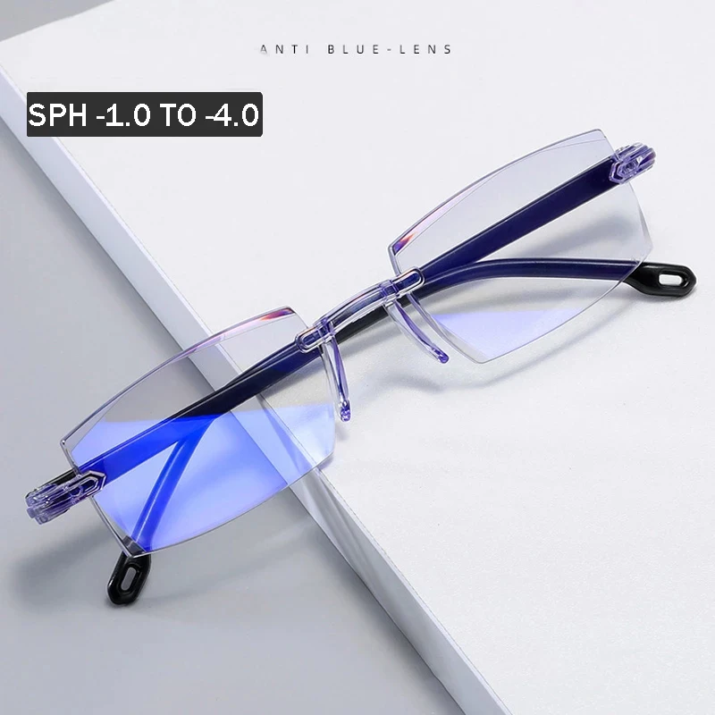 

Seemfly -1.0 -1.5 -2.0 -2.5 -3.0 -4.0 Finished Myopia Glasses Classic Anti blue Light Prescription Optical Eyeglasses Women Men