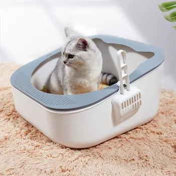 Cat Toilet Pan Cat Litter Box for Kitten Cat Litter Pan with Free Scoop Keeping Scatter Litter in the Box Pet Supplies
Cat Toilet Pan Cat Litter Box for Kitten Cat Litter Pan with Free Scoop Keeping Scatter Litter in the Box Pet Supplies