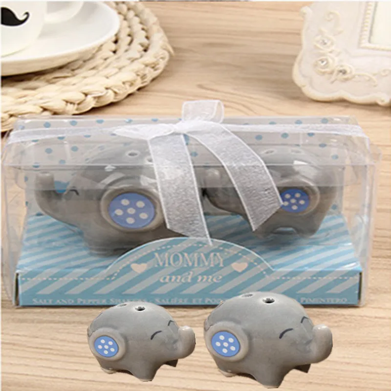 60pcs-30sets-lot-Baby-shower-Mommy-and-Me-Little-Peanut-Elephant-ceramic-Salt-and-Pepper-Shaker