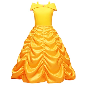 Girls Belle Princess Fancy Dress Beauty and the Beast Long Dress Halloween Cosplay Costume Off Shoulder Yellow Fancy Dress Up
Girls Belle Princess Fancy Dress Beauty and the Beast Long Dress Halloween Cosplay Costume Off Shoulder Yellow Fancy Dress Up