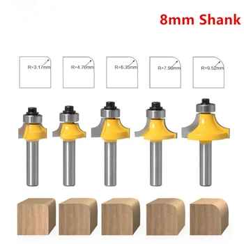 8mm Shank Corner Round Over Router Bit with Bearing Fillet Knife Inverted R-Angle Milling Cutter Woodworking Tool
8mm Shank Corner Round Over Router Bit with Bearing Fillet Knife Inverted R-Angle Milling Cutter Woodworking Tool