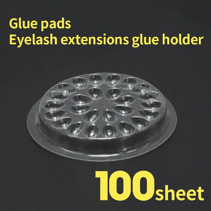 100pcs Disposable Eyelash Glue Holder Pallet Eyelash Extension Glue Pads Stand on Eyelash Plastic Glue Holder for Eyelash
100pcs Disposable Eyelash Glue Holder Pallet Eyelash Extension Glue Pads Stand on Eyelash Plastic Glue Holder for Eyelash