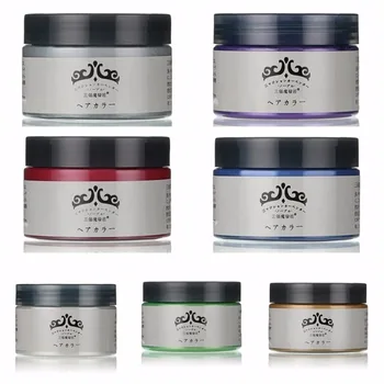 7 colors Disposable hair Color Wax Dye Dyer one-time molding paste Sliver Grandma Green Hair Dye Wax Mud Cream
7 colors Disposable hair Color Wax Dye Dyer one-time molding paste Sliver Grandma Green Hair Dye Wax Mud Cream