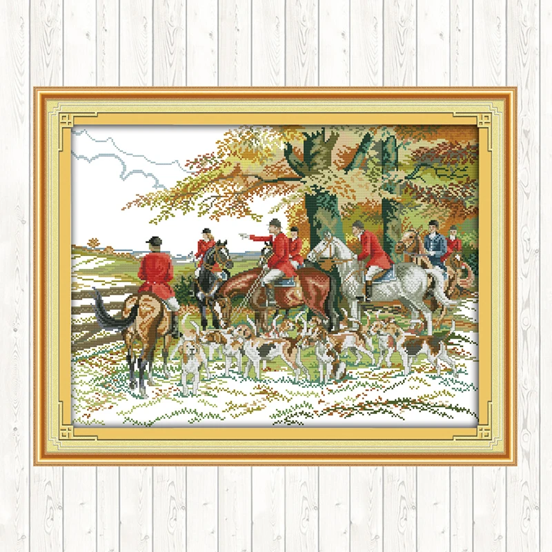 Hunting DIY Needlework Crafts Cross Stitch Embroidery Kits 14CT 11CT Counted Stamped Handmade DMC Cotton Thread Printed Canvas
Hunting DIY Needlework Crafts Cross Stitch Embroidery Kits 14CT 11CT Counted Stamped Handmade DMC Cotton Thread Printed Canvas