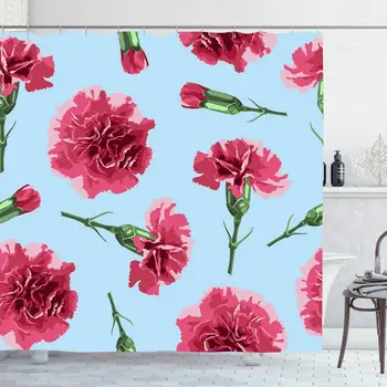 Shower Curtain Set with Hooks 72x72 Realistic Spring Carnations Flowers Floral Retro Abstract Plant Design Summer Blooming
Shower Curtain Set with Hooks 72x72 Realistic Spring Carnations Flowers Floral Retro Abstract Plant Design Summer Blooming